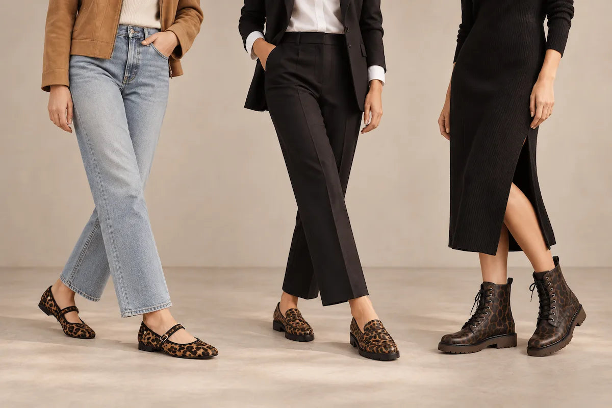 Cómo combinar zapatos animal print sin recargar el look