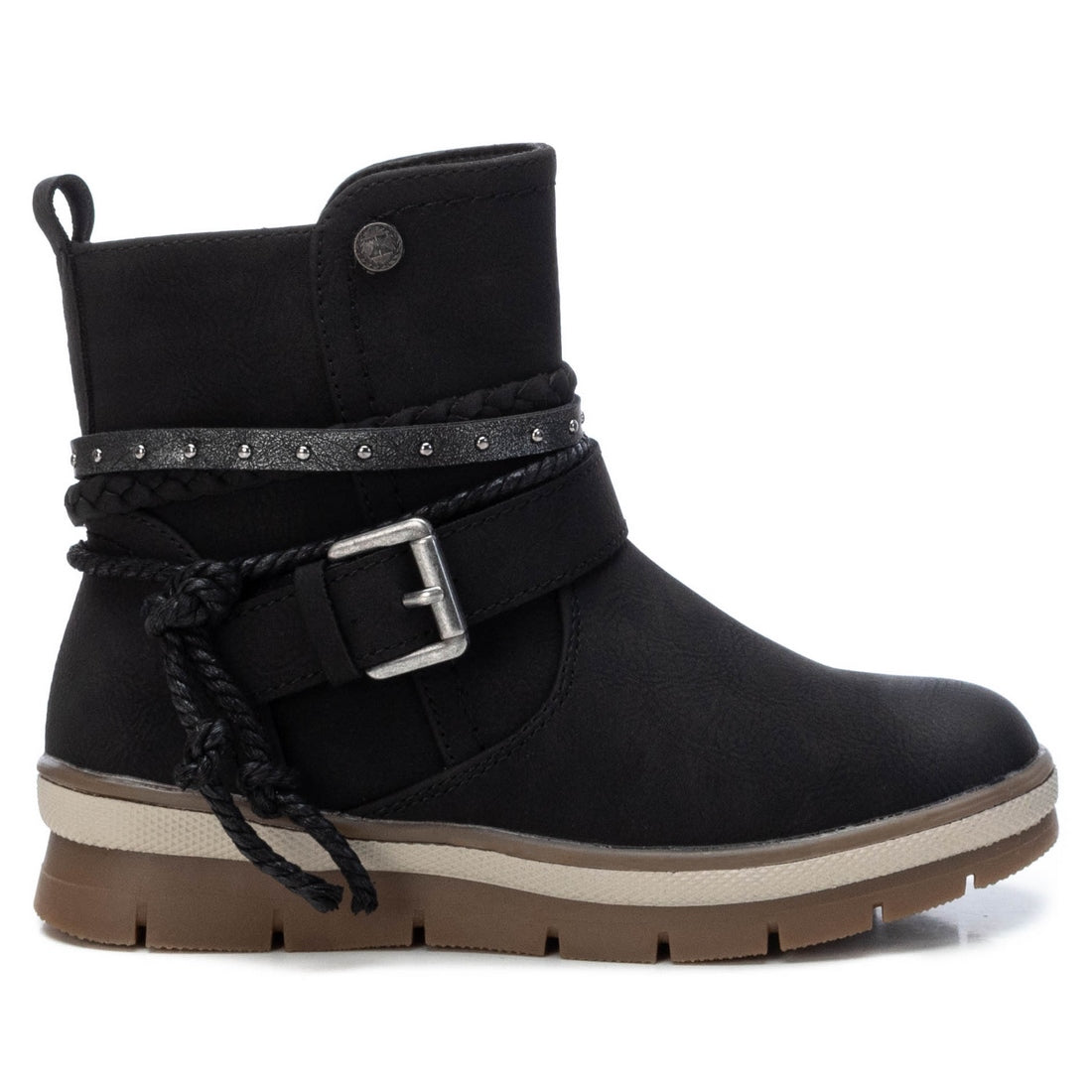 Botas Xti Niña XTI - Botín Niña Negro - Calzado Cómodo Y Versátil - Moda Casual - Modelo 15109203 (Talla 24 Botines Niña