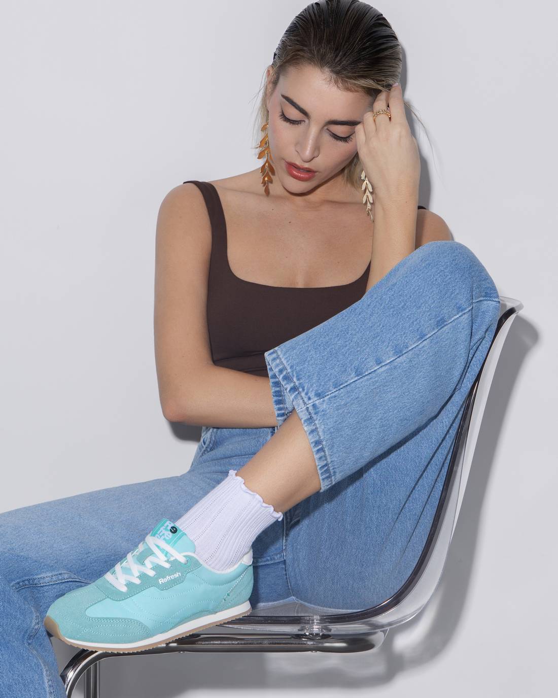 Zapatilla de mujer plano Refresh 17501603