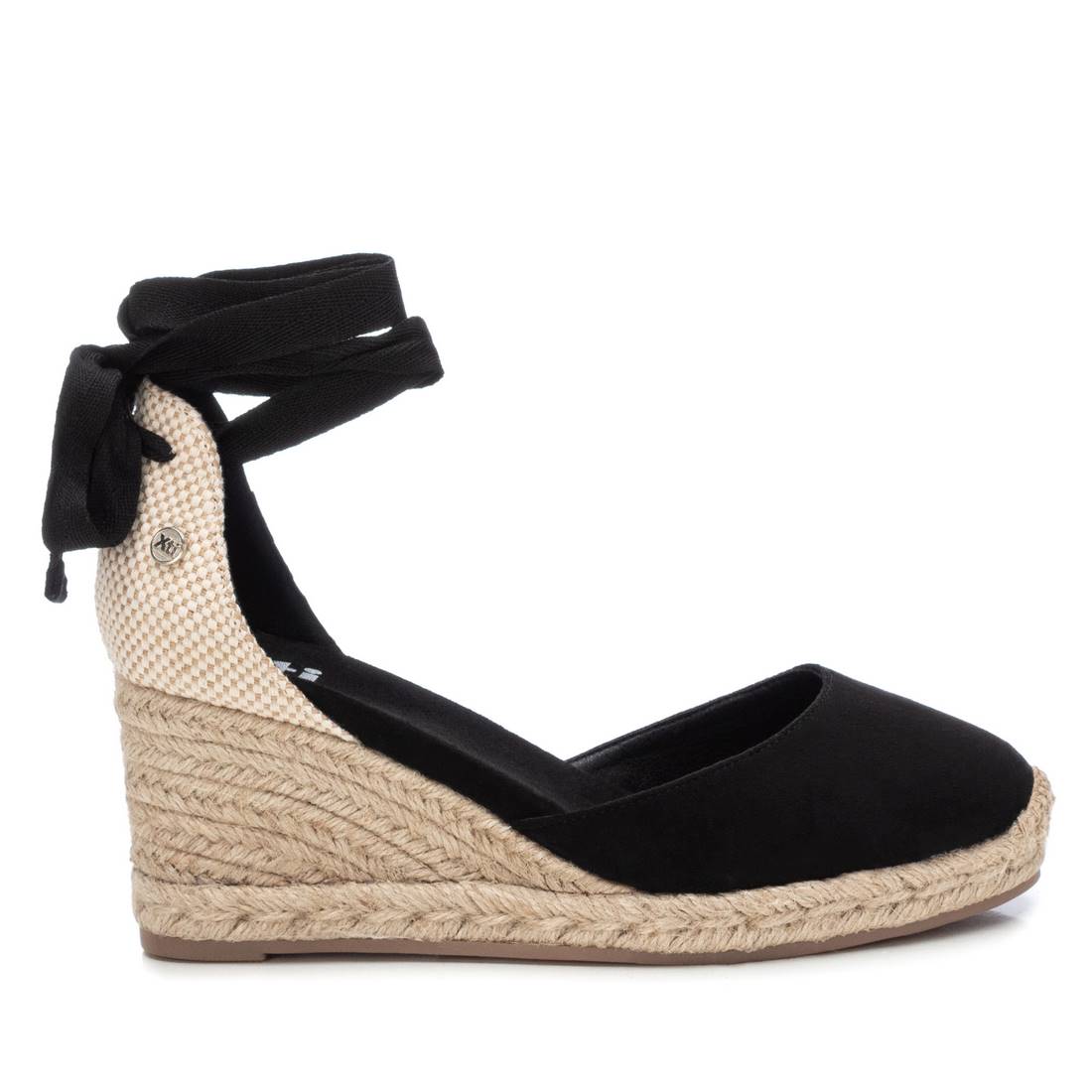 Zapatillas Esparto Cuña Negras Alpargatas Cuña Esparto Negra