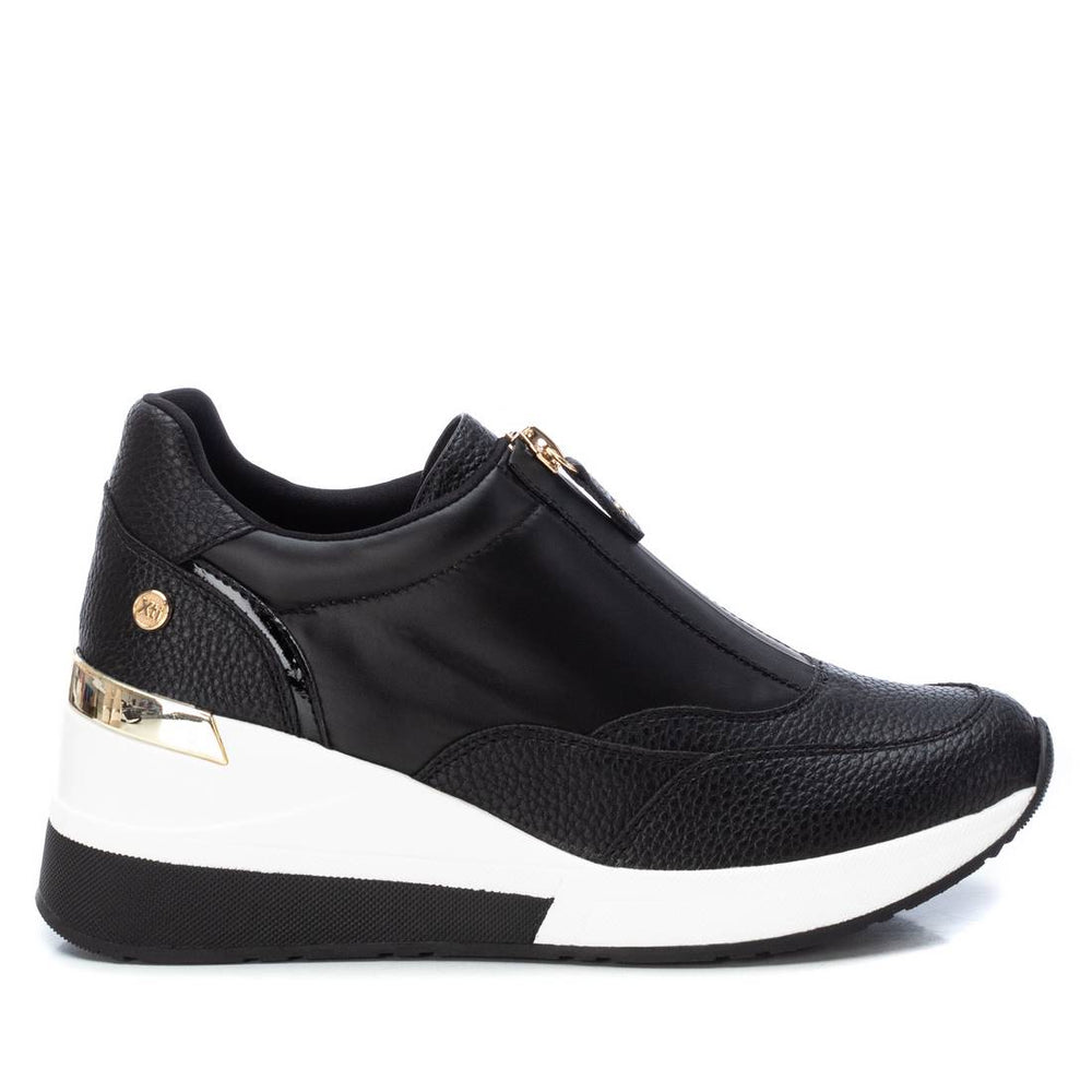 zapatillas cuña piel mujer