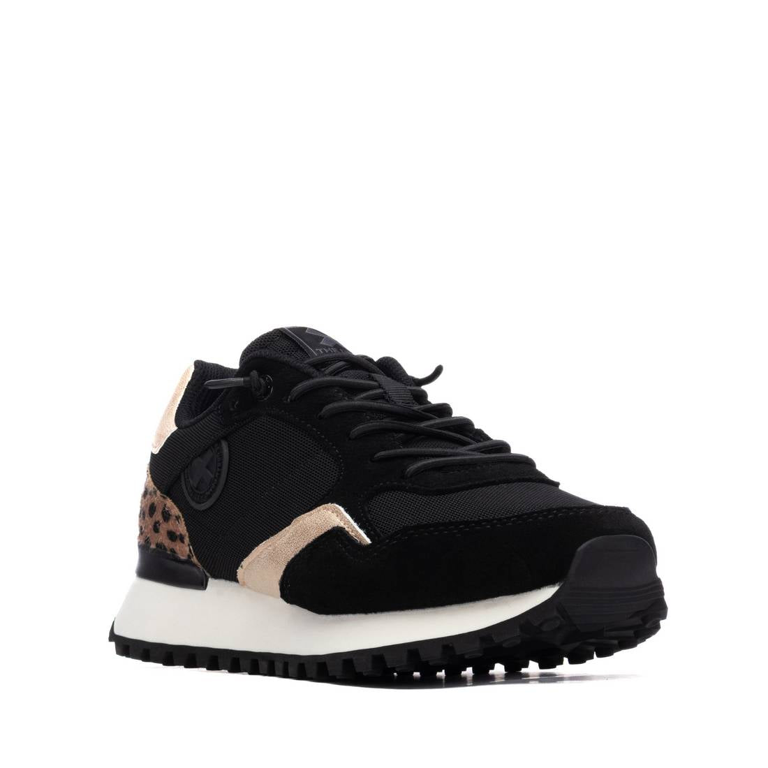 y414185　レディース　BLK M Zapatilla de mujer plano Xti 14416102