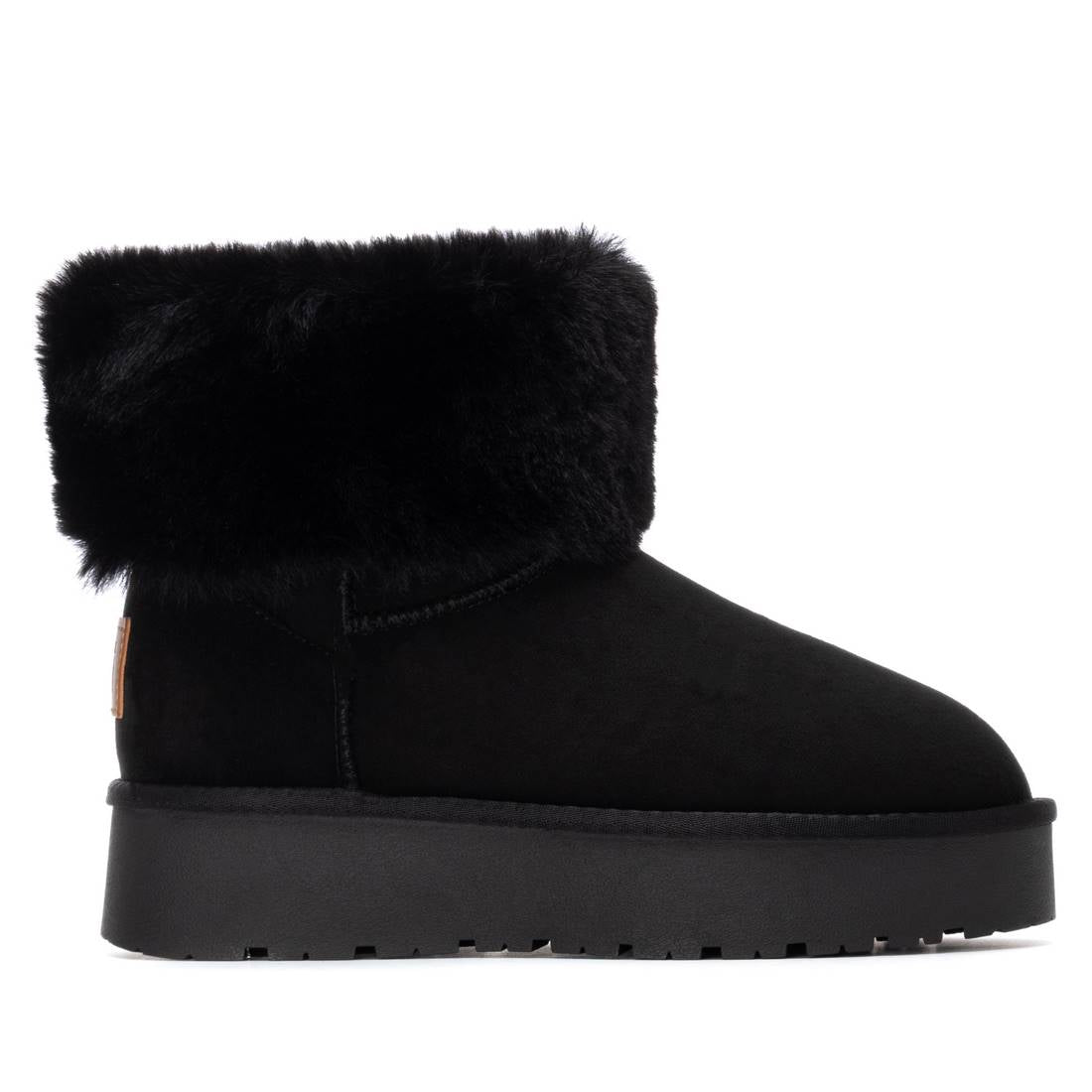 XTI 144716 Booties Donna - Stivaletto In Pelle Sintetica Con Gonna E Suola Cowboy - Colore Nero - EU 41